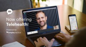 Now Offering Telehealth services image, promoting new therapy options.