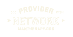 Man Therapy Provider Network logo, supporting men's mental health.