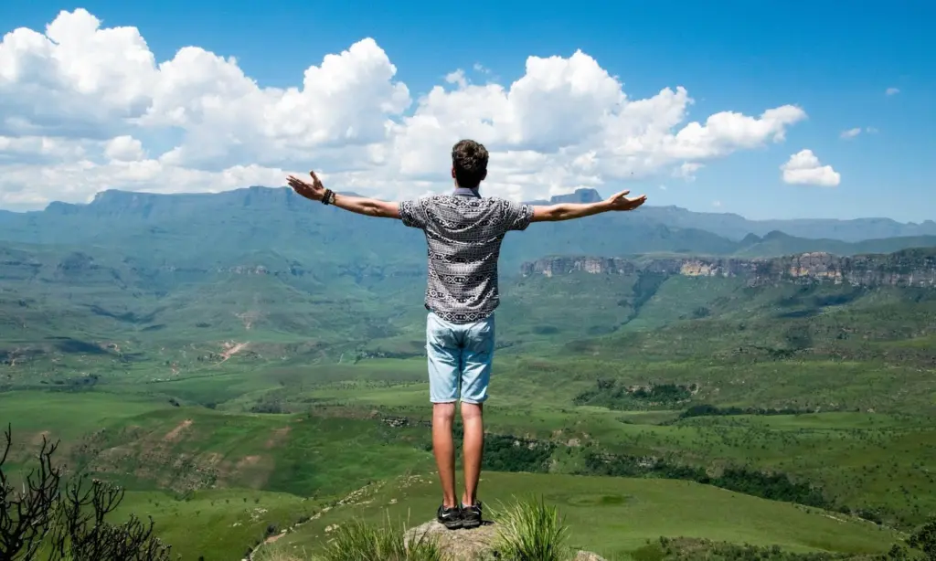 a man feeling the fresh air after healing from religious trauma