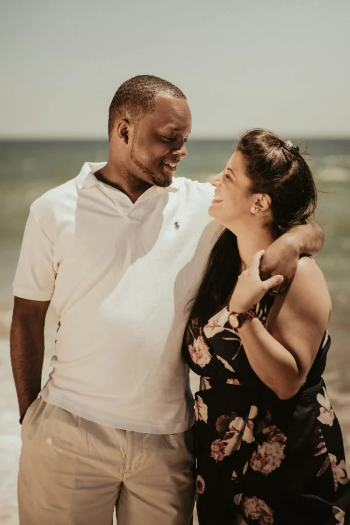 A happy couple after taking relationship counseling denver