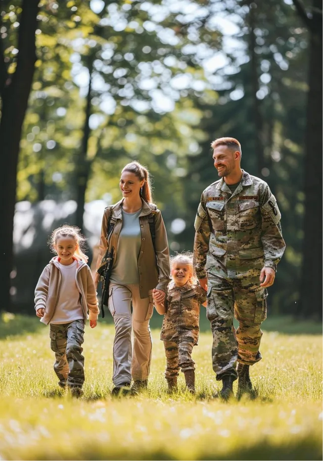 Man with his family enjoying his family time after PTSD treatment in Denver.