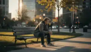 Lonely man in Denver